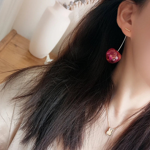 Temperamental Sweet Cherry Earrings