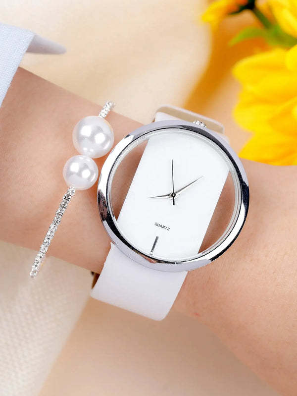 Luxury Bracelet and Quartz Watch Set