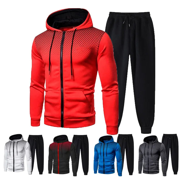 For Him Casual Fleece Sweater and Pants Set
