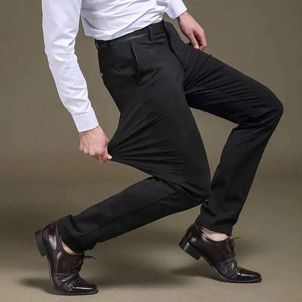 For Him Elastic Straight Fashion Business Casual Long Pants