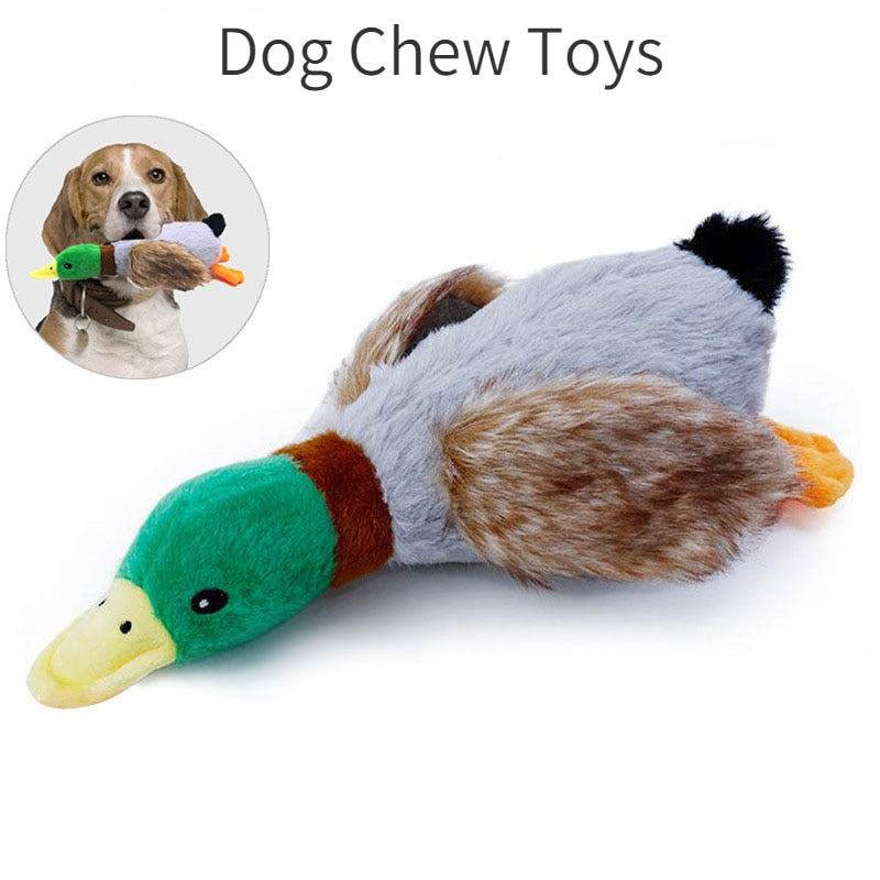 Plush Duck Squeaky Dog Toys