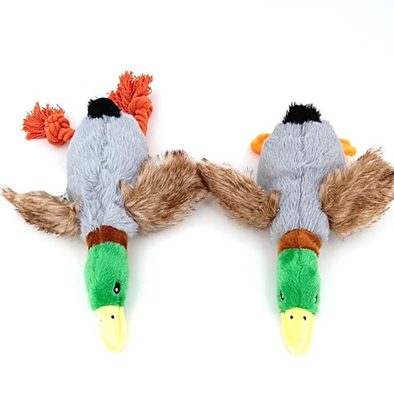 Plush Duck Squeaky Dog Toys