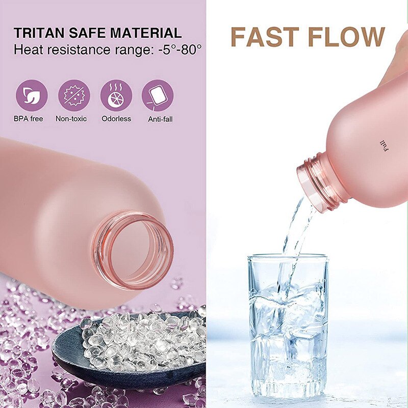 1L Motivational Water Bottle with Time Marker
