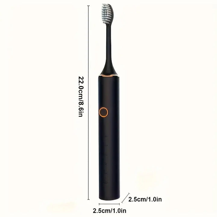Rechargeable Ultrasonic Electric Toothbrush in Black - Tran.scend 