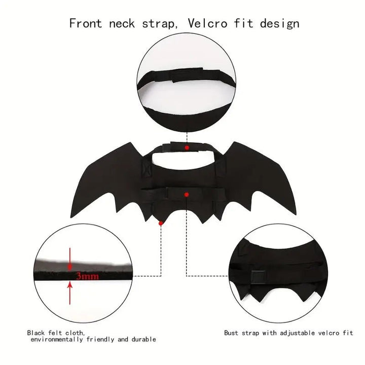 Halloween Bat Wings Pet Costume - Tran.scend