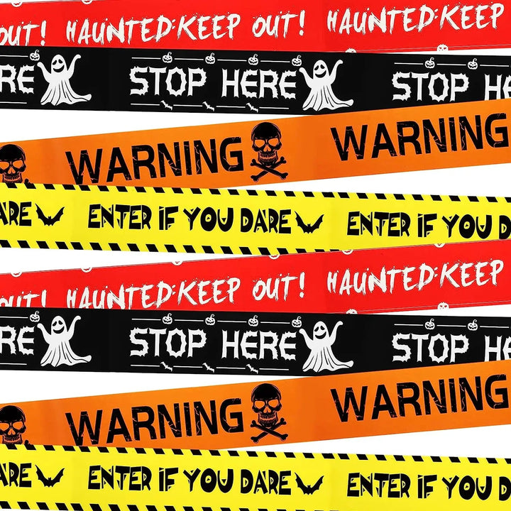 Halloween Decoration Danger Warning Tape Signs - Tran.scend