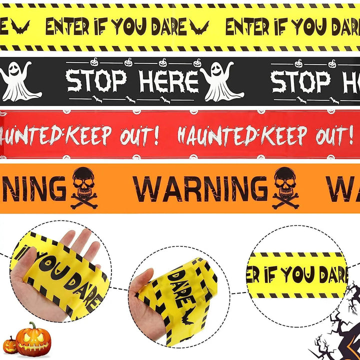 Halloween Decoration Danger Warning Tape Signs - Tran.scend