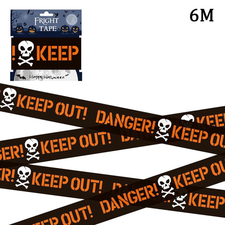 Halloween Decoration Danger Warning Tape Signs - Tran.scend