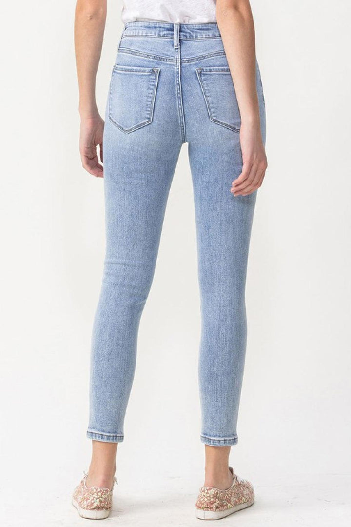 Talia High Rise Crop Skinny Jeans - Tran.scend 