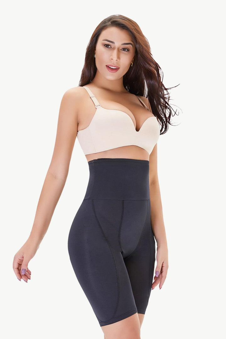 High Waisted Pull-On Shaping Shorts - Tran.scend 