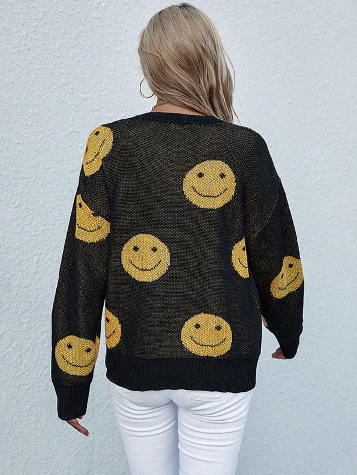 Smiley Face Sweater - Tran.scend 