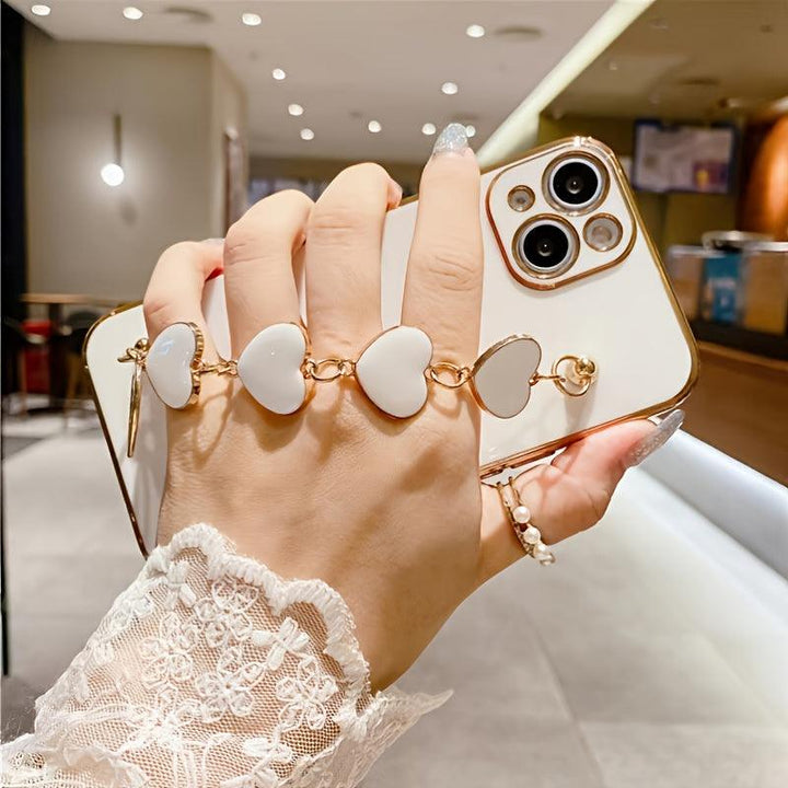 Luxury Plated Heart Bracelet Phone Case For Most Phones - Tran.scend 