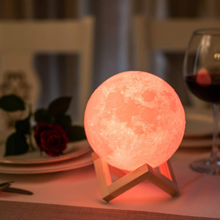 3D Moon Lamp Night Light - Tran.scend 