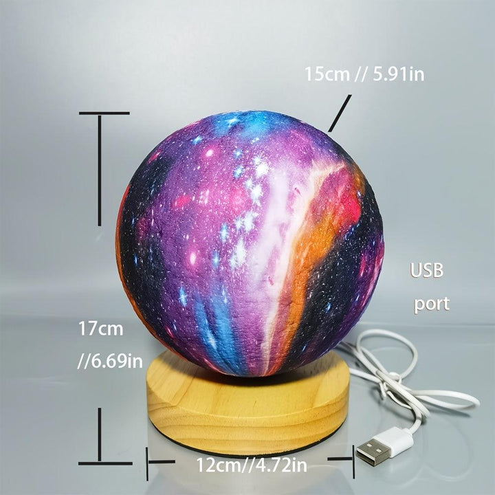 Rotating Planet Night Light - Tran.scend 