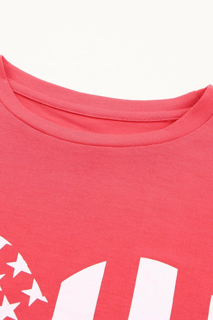 Stars and Stripes Graphic Tee Shirt - Tran.scend 