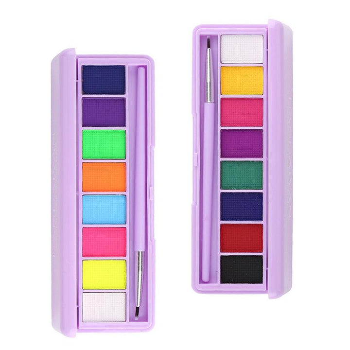 Water Activated Eyeliner Palette, UV Glow Neon Body Paint - Tran.scend 