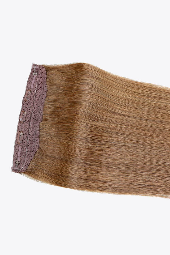 18" 80g Long Straight Indian Human Halo Hair - Tran.scend 