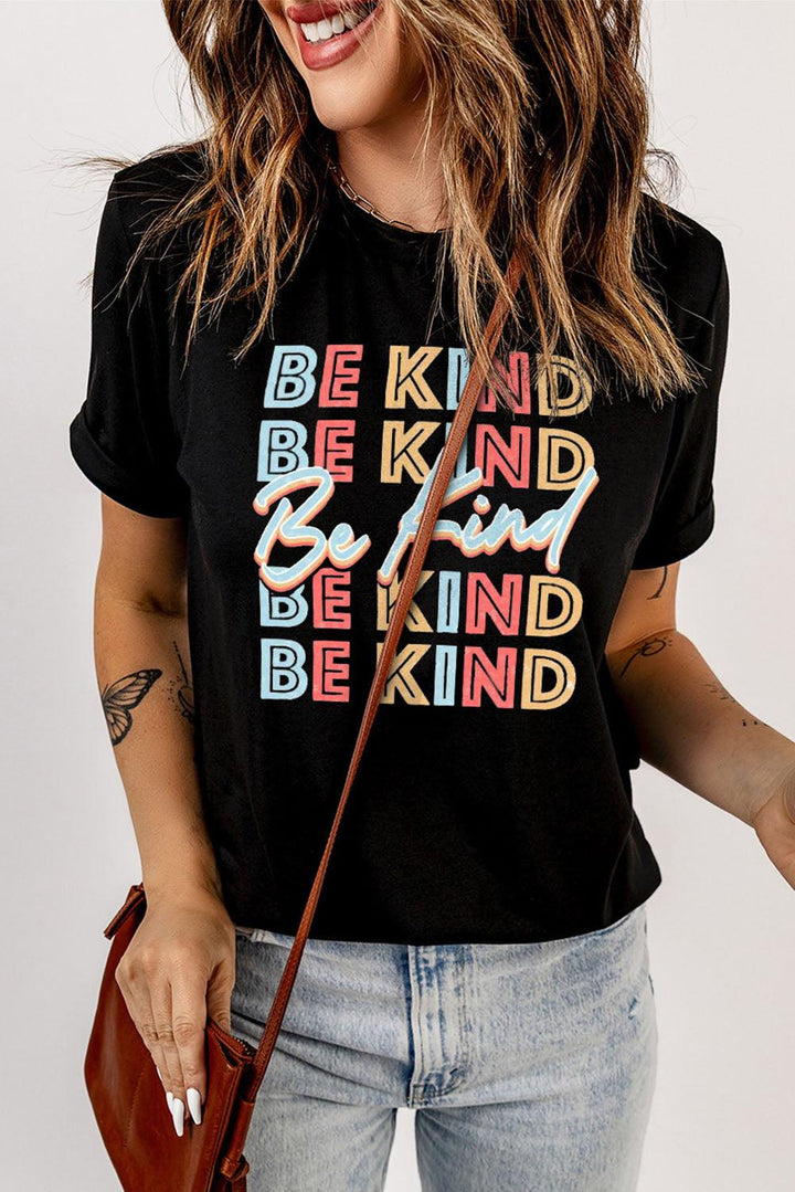 BE KIND Graphic Short Sleeve Tee - Tran.scend 