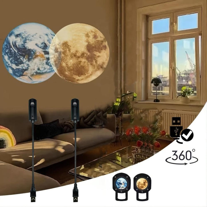 Moon and Earth Projector - Tran.scend 