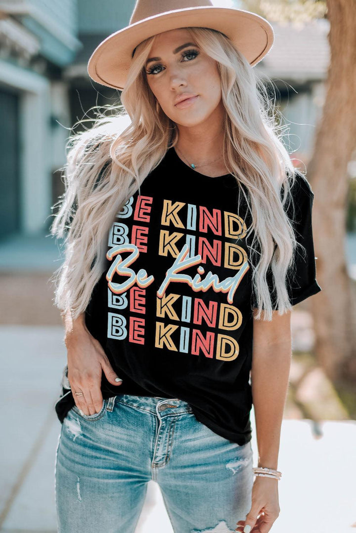 BE KIND Graphic Short Sleeve Tee - Tran.scend 