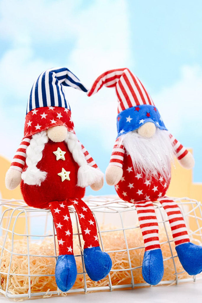 2-Piece Independence Day Pointed Hat Decor Gnomes - Tran.scend 