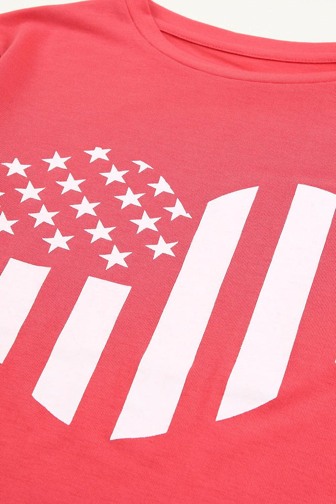 Stars and Stripes Graphic Tee Shirt - Tran.scend 