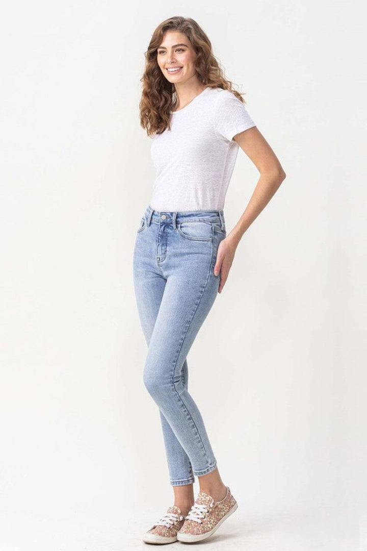 Talia High Rise Crop Skinny Jeans - Tran.scend 